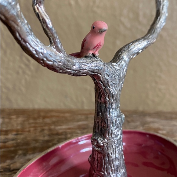 🌷Vintage🌷Jewelry Tree with Enameled Birds - Picture 4 of 11